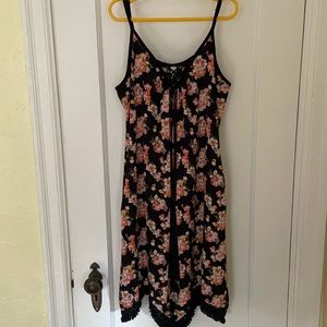 Target black sundress with flowers
